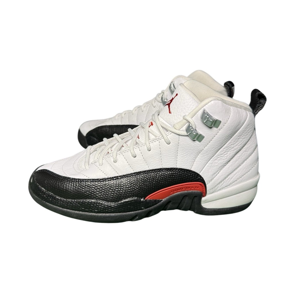 Nike Air Jordan 12 Retro Taxi Red Black White 153265-162 GS Size 5Y
